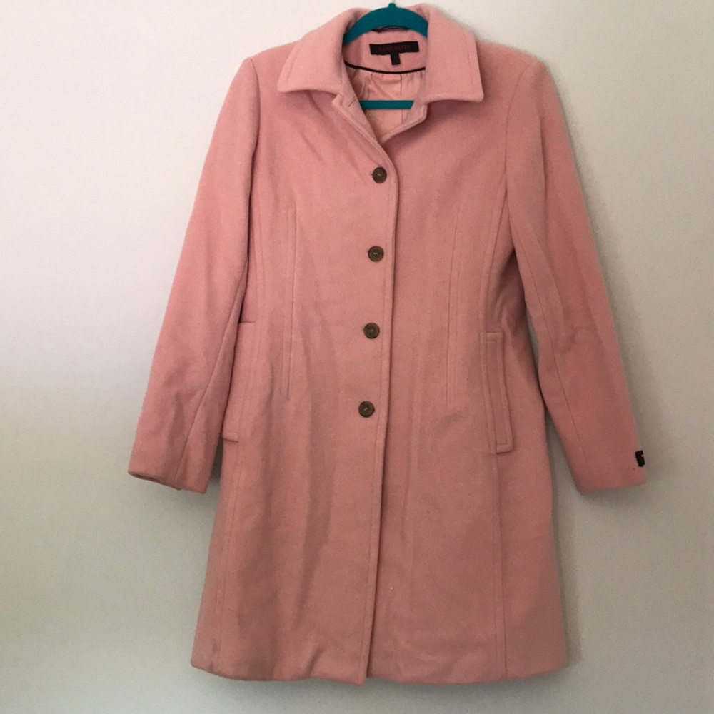Anne Klein Pink Wool Cashmere Jacket